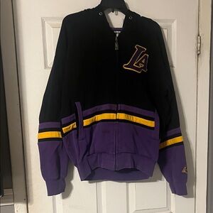 NBA Black and Purple Zip Up Sweater